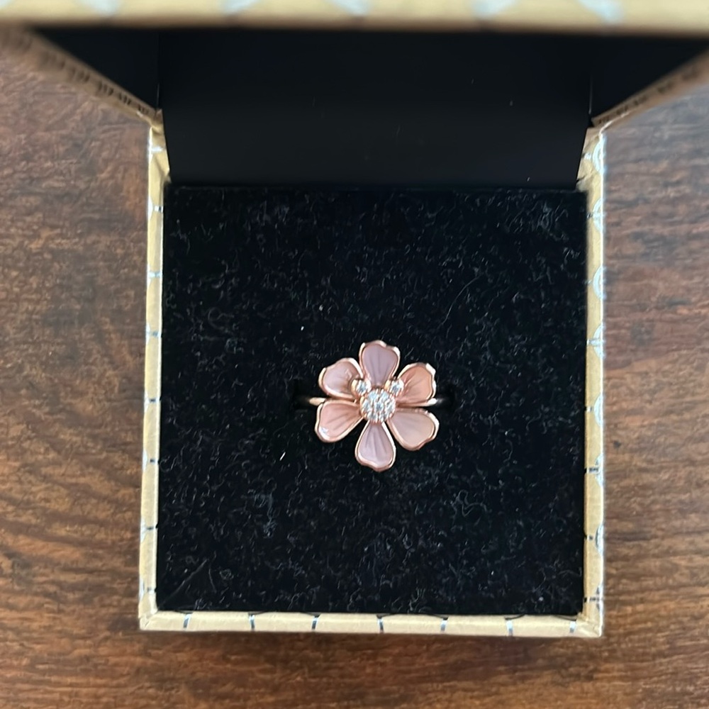 Rebecca Hook x Disney floral Mickey ring